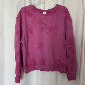 Members Mark Tie Dye Pink Sweatshirt